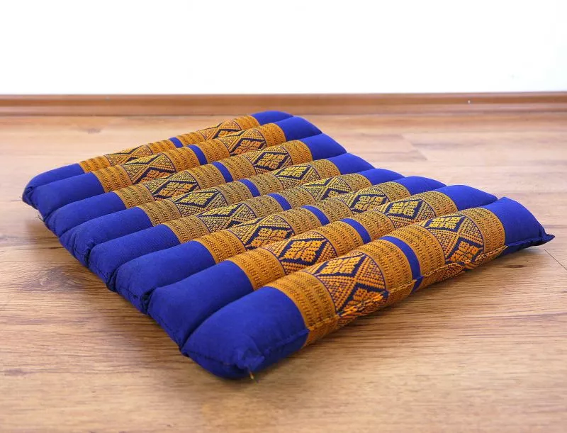 Kapok Steppkissen 35 Cm (Blau/Gelb)