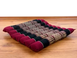 Kapok Steppkissen 35 Cm (Rot/Schwarz)