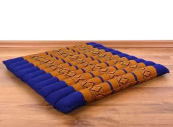 Kapok Steppkissen 50 Cm (Blau/Gelb)