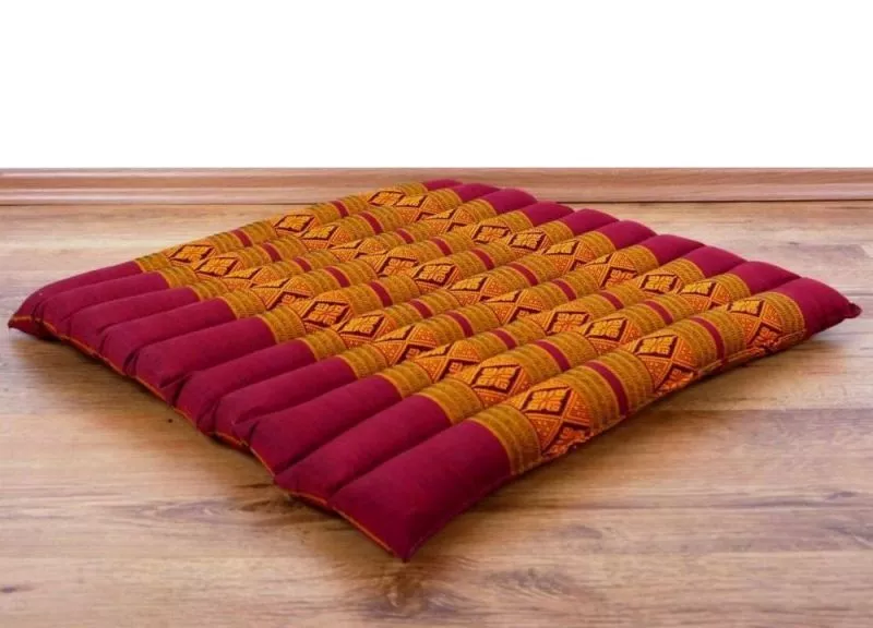 Kapok Steppkissen 50 Cm (Rot/Gelb)