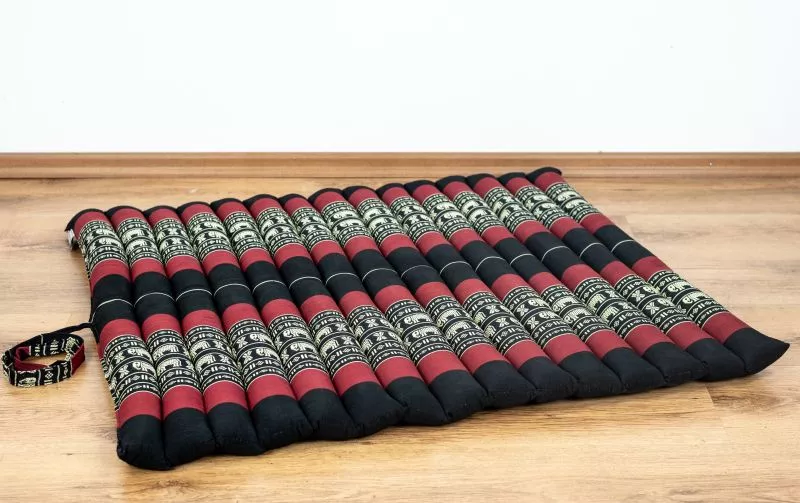 Kapok Steppkissen XL (Schwarz/Elefanten) – Bild 2