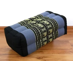 Kapok Stützkissen, Classic (Blau/Elefanten)