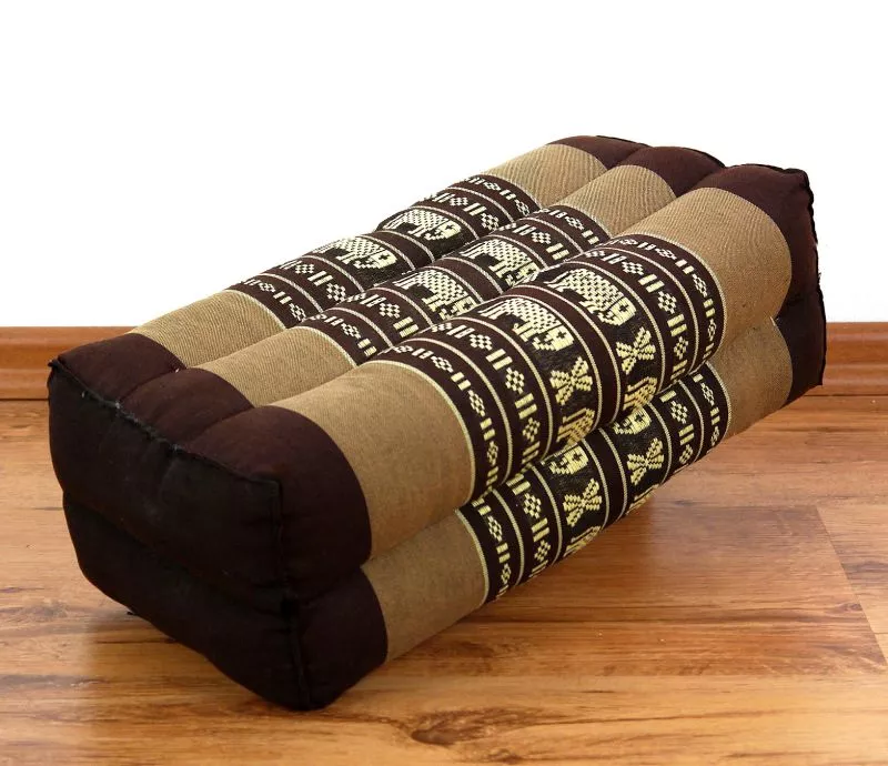 Kapok Stützkissen, Classic (Braun/Elefanten)