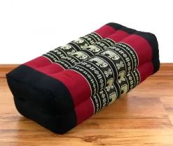 Kapok Stützkissen, Classic (Schwarz/Elefanten)