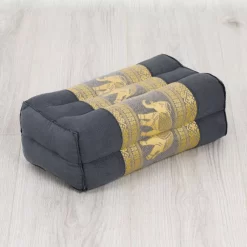 Kapok Stützkissen, Deluxe (Grau/Elefanten Seide)
