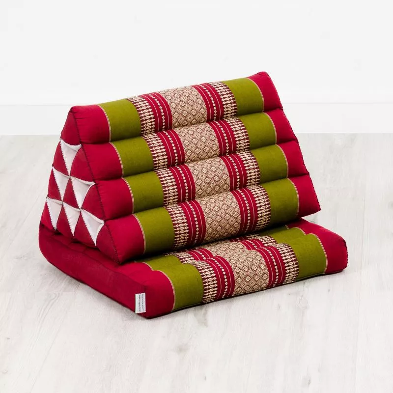 Kapok Thaikissen 1 Auflage (Rot/Grün) – Bild 2