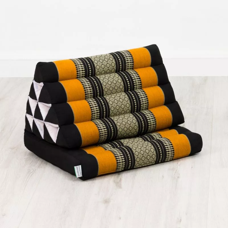 Kapok Thaikissen 1 Auflage (Schwarz/Orange) – Bild 2