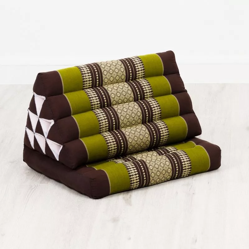 Kapok Thaikissen 1 Auflage (Braun/Grün) – Bild 2