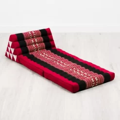 Kapok Thaikissen 2 Auflagen (Rot/Elefanten)