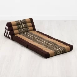 Kapok Thaikissen 2 Auflagen (Braun/Elefanten)