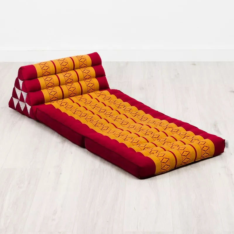 Kapok Thaikissen 2 Auflagen (Rot/Gelb)