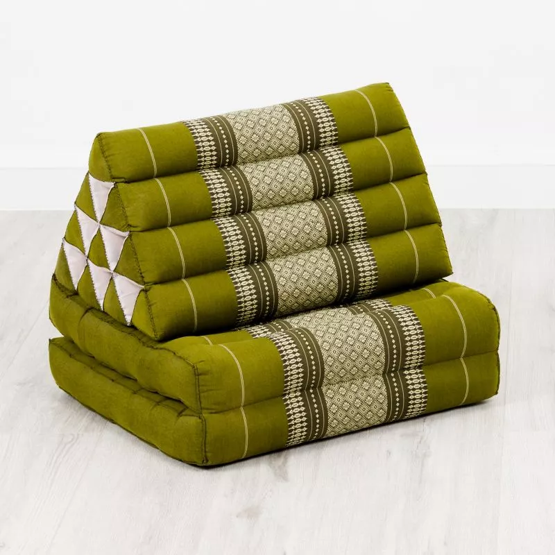 Kapok Thaikissen 2 Auflagen (Grün) – Bild 3