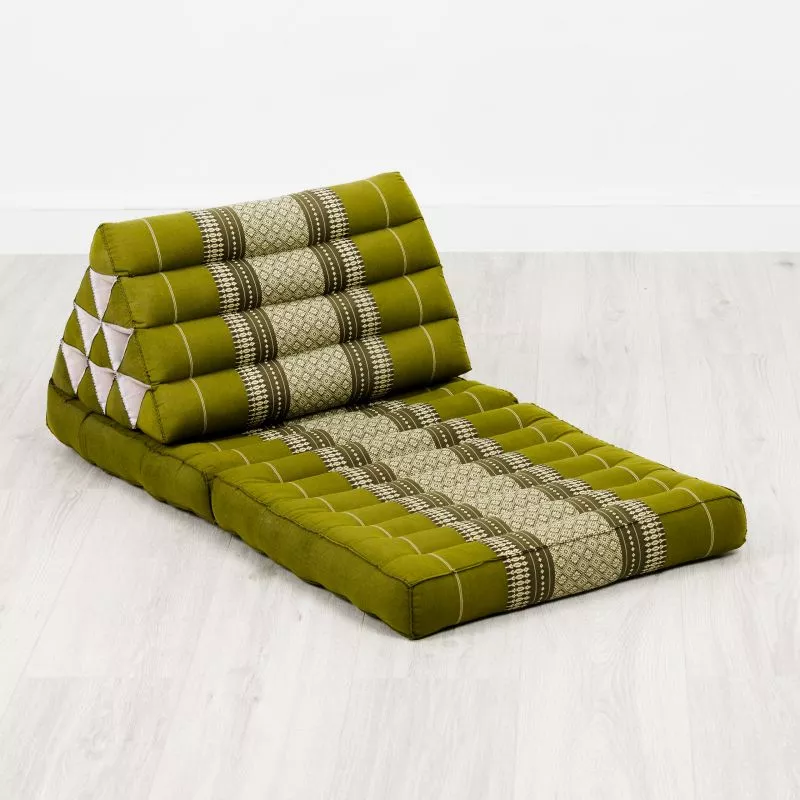 Kapok Thaikissen 2 Auflagen (Grün) – Bild 2