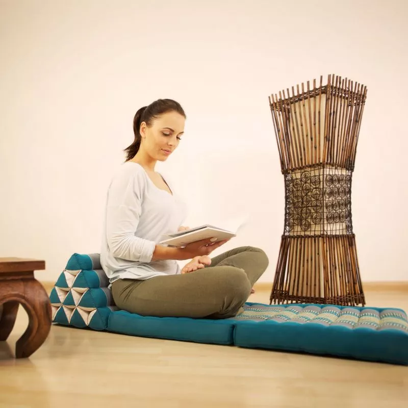 Kapok Thaikissen 2 Auflagen (Grün) – Bild 4