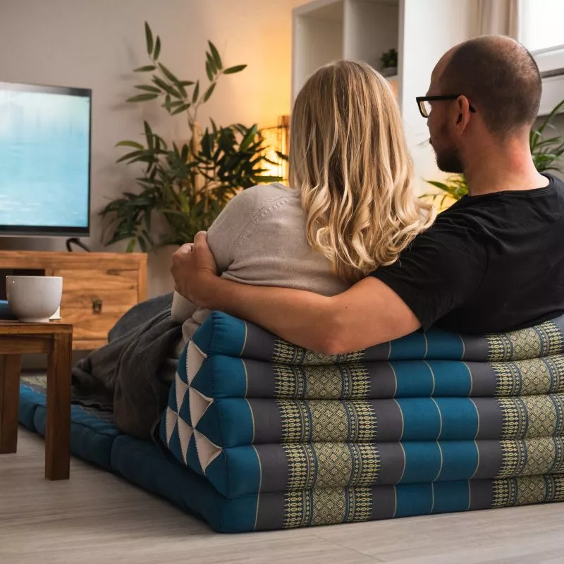 Kapok Thaikissen XXL Breit (Braun) – Bild 4