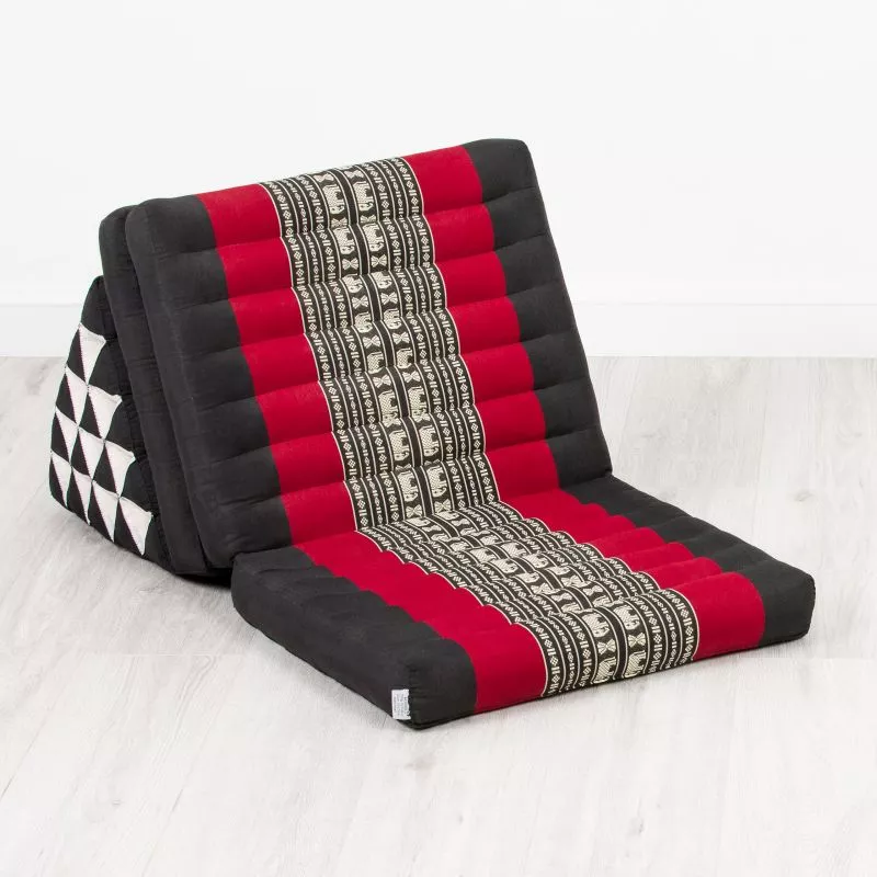 Kapok Thaikissen XXL Hoch (Schwarz/Elefanten) – Bild 2