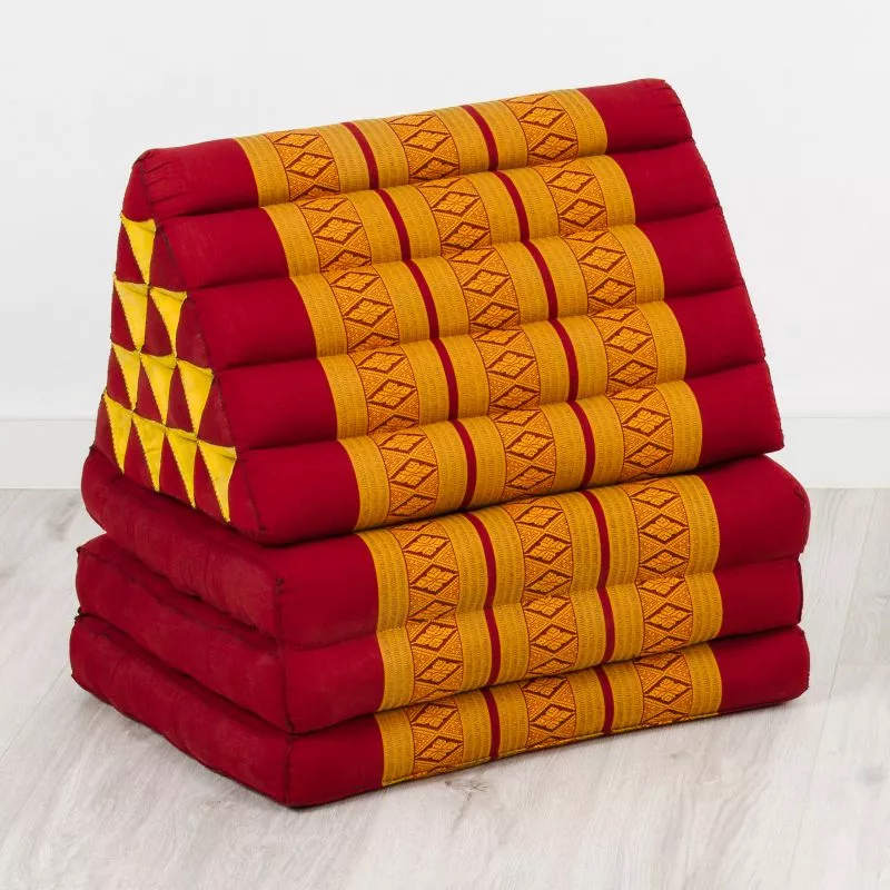 Kapok Thaikissen XXL Hoch (Rot/Gelb) – Bild 3