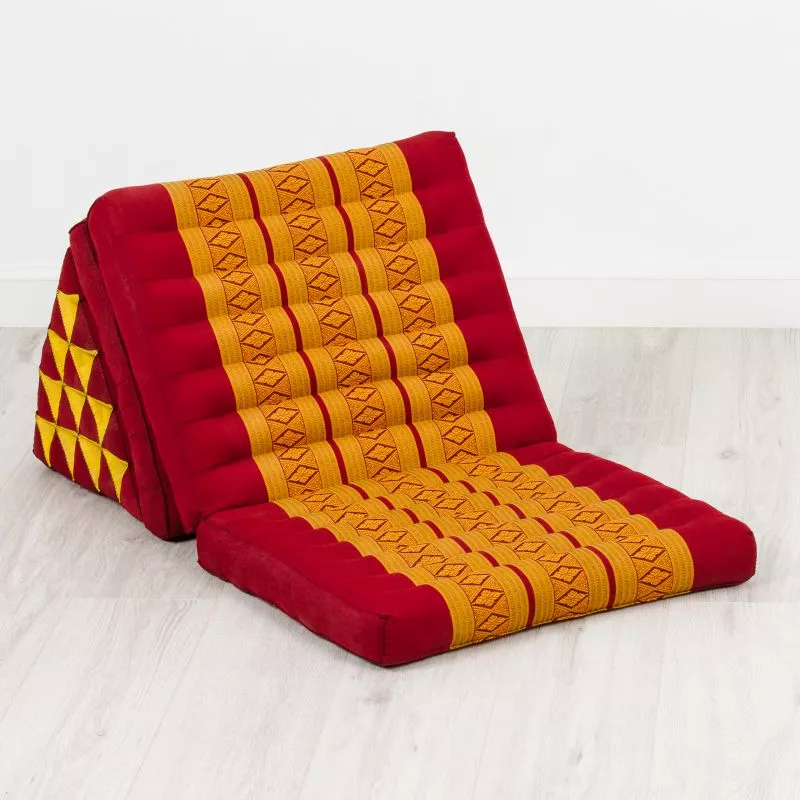 Kapok Thaikissen XXL Hoch (Rot/Gelb) – Bild 2