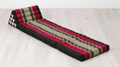 Kapok Thaikissen 3 Auflagen, Classic (Schwarz/Rot)