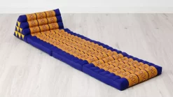 Kapok Thaikissen 3 Auflagen, Classic (Blau/Gelb)