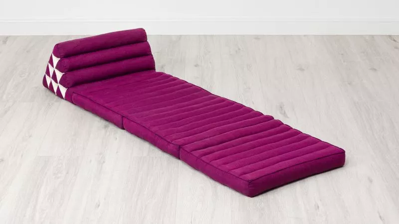 Kapok Thaikissen 3 Auflagen, Basic (Dunkelrosa Uni)