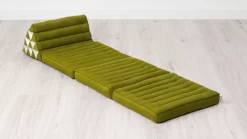 Kapok Thaikissen 3 Auflagen, Basic (Grün Uni)