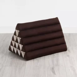 Kapok Dreieckskissen Hoch, Basic (Braun Uni)
