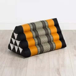 Kapok Dreieckskissen, Classic (Schwarz/Orange)