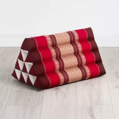 Kapok Dreieckskissen, Classic (Rubinrot)