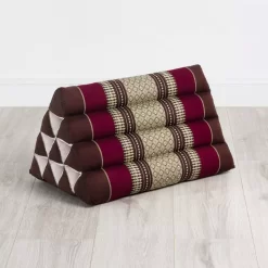 Kapok Dreieckskissen, Classic (Weinrot)