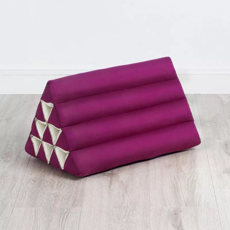 Kapok Dreieckskissen, Basic (Dunkelrosa Uni)