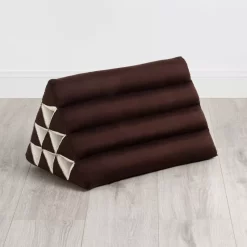 Kapok Dreieckskissen, Basic (Braun Uni)