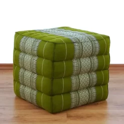 Kapok Würfelkissen (Grün)