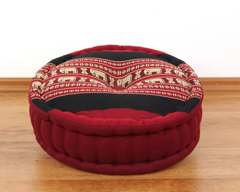 Kapok Meditationskissen Set L (Rot/Elefanten) – Bild 2