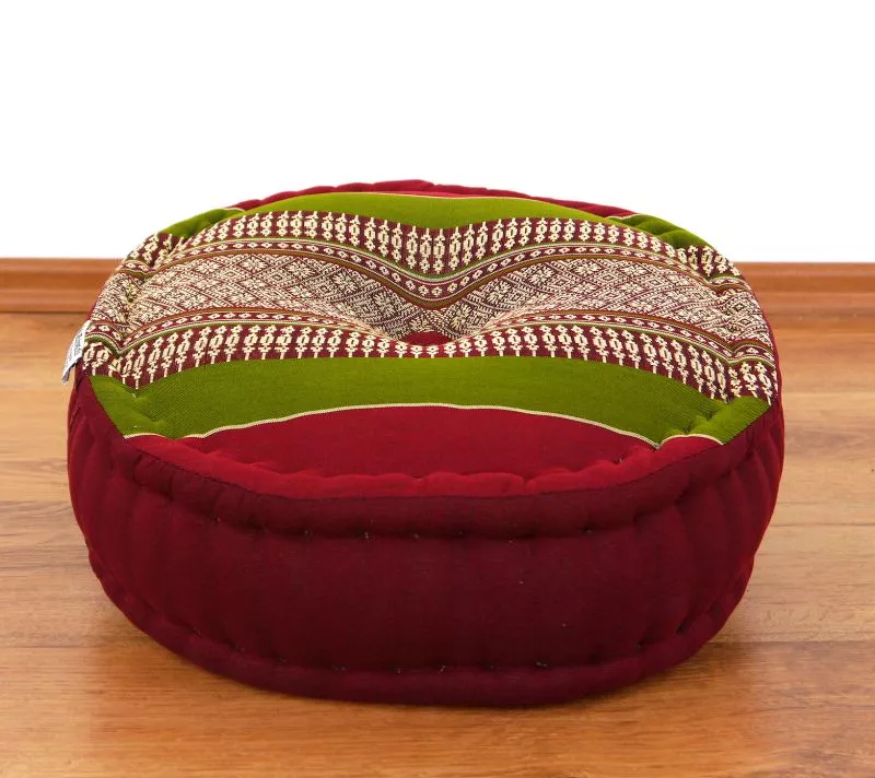 Kapok Zafukissen Groß, Classic (Rot/Grün)