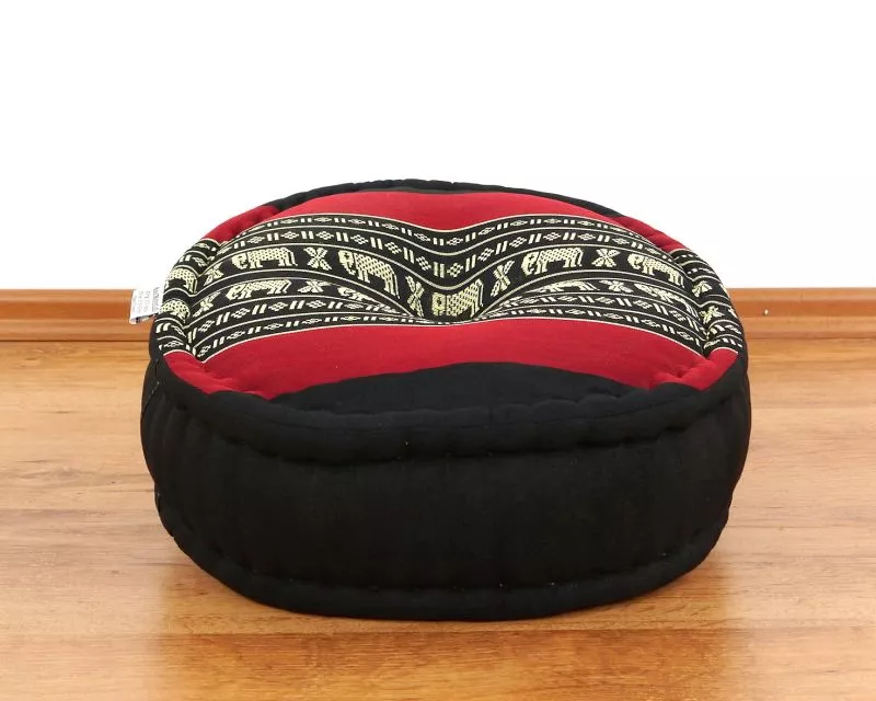 Kapok Meditationskissen Set L (Schwarz/Elefanten) – Bild 2