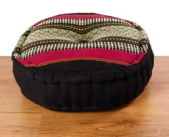 Kapok Zafukissen Groß, Classic (Schwarz/Rot)