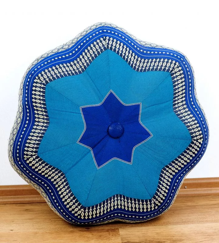 Kapok Zafukissen Stern Groß (Blau)