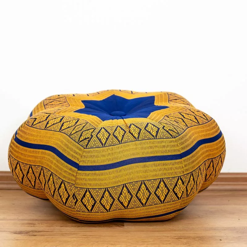 Kapok Zafukissen Stern Groß (Blau/Gelb) – Bild 2