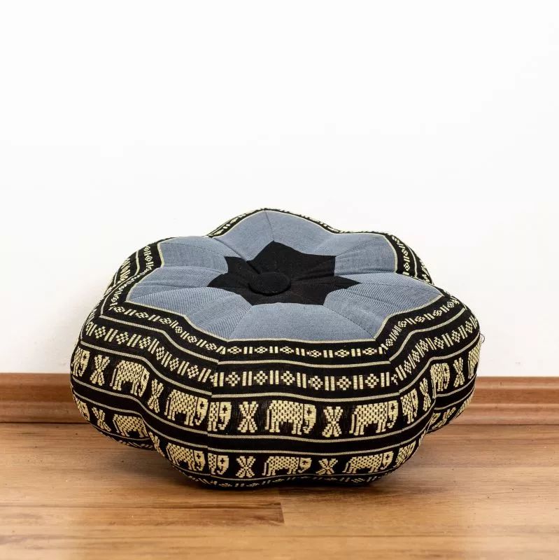 Kapok Zafukissen Stern Klein (Blau/Elefanten) – Bild 2